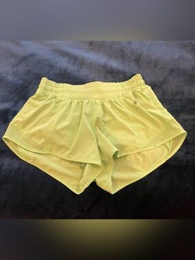 Lululemon Highlighter Green Women's Hotty Hot Shorts